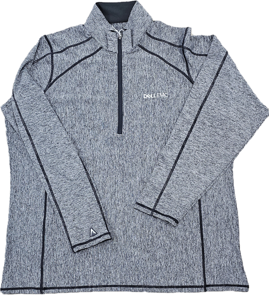 Antigua Athletic Long Sleeve 1/2 Zip - Womens – Gray