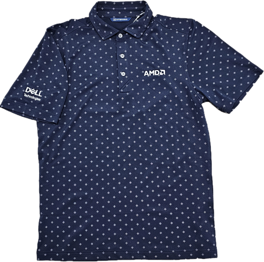 Cutter & Buck Polo – Navy Blue/Snowflake