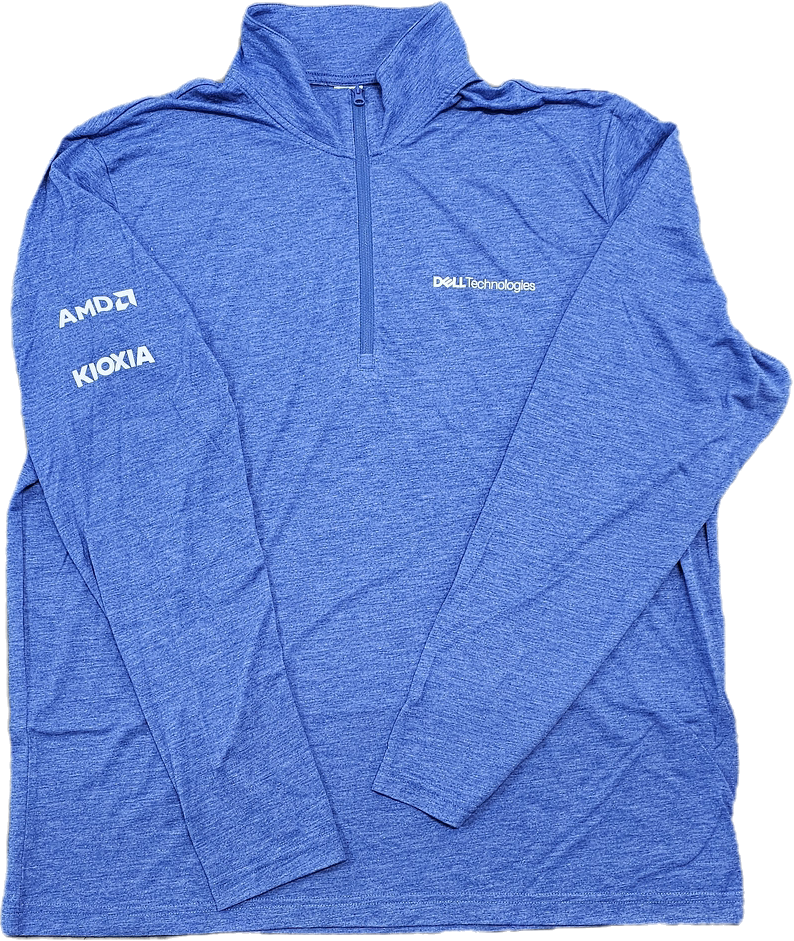 Sport Tek Long Sleeve 1/4 Zip – Light Blue
